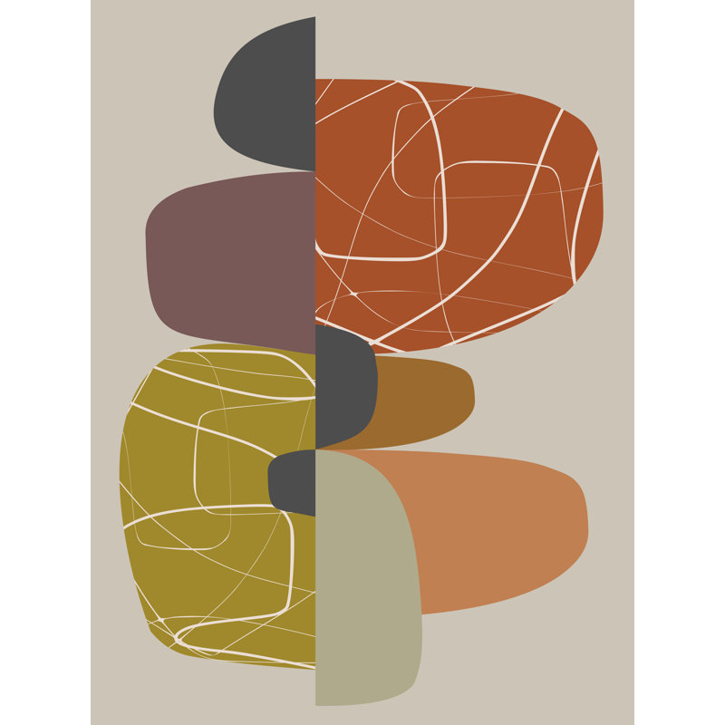 Rounded Parts 3 Print by Angel Estevez, Wrapped Canvas, 32" H x 24" W