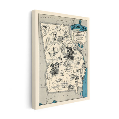 Georgia Pictorial Map