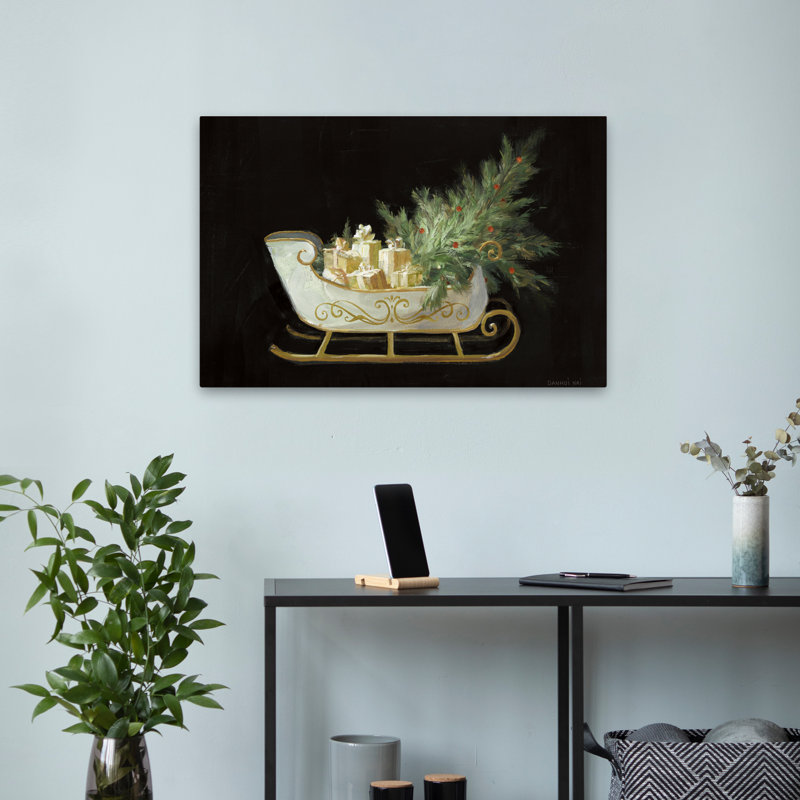 Art noir et Noël «Jingle All The Way II», H 16 po x l 24 po