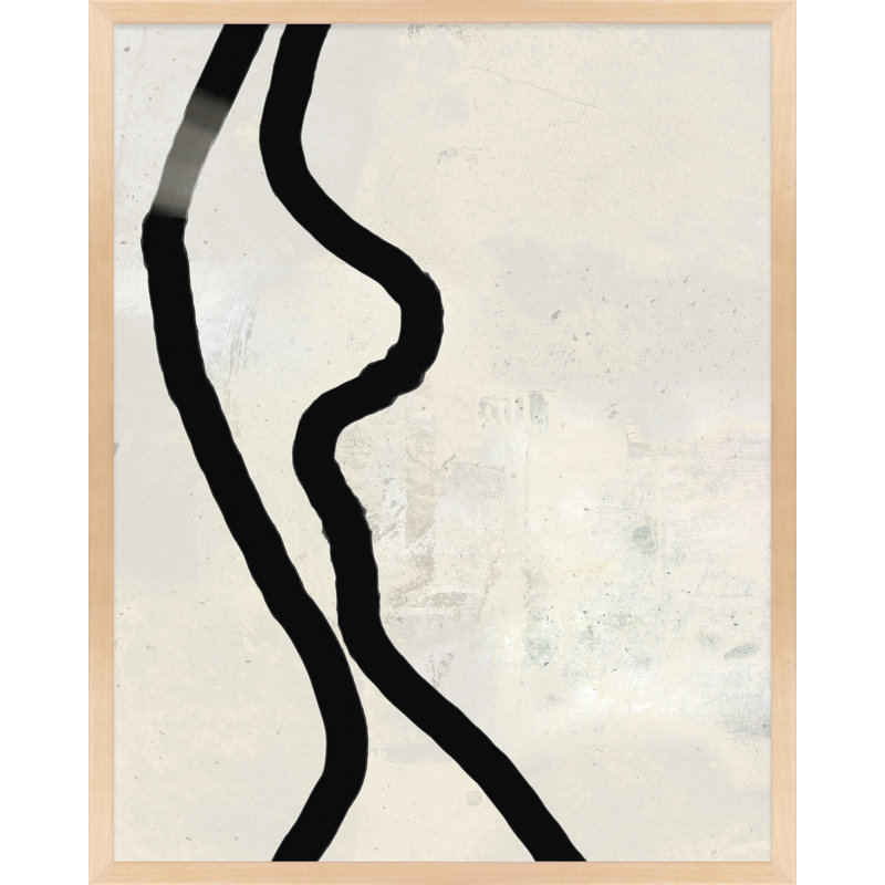Black Rope 2 Painting by Jacques Pilon, 25" H x 20" W x 1.25" D, Brown