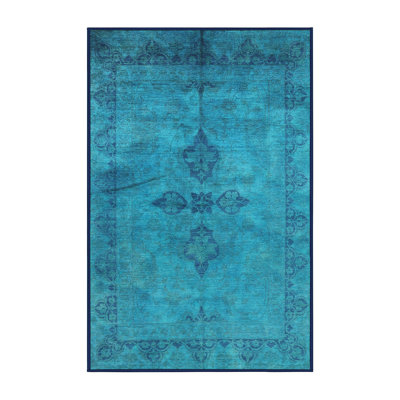 Tapis oriental bleu