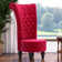 Cynai Slipcovered Velvet Wingback Chair
