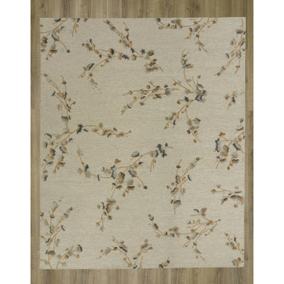 Hand Tufted Wool/Tencel Area Rug