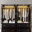 Armoire penderie avec tiroirs et lumière, armoire 75 po avec tringle, armoire 2 portes en bois pour chambre à coucher-1506753274