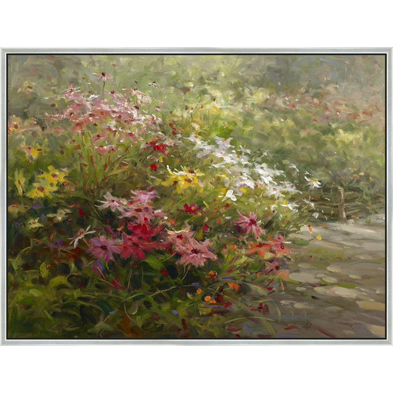 Veranda Bloom Print, 38" H x 50" W, Silver