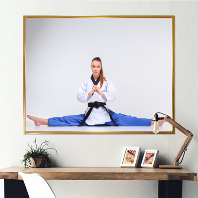 Karaté ceinture noire sur toile