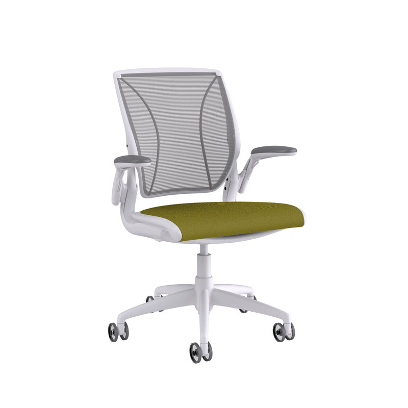 Mesh Task Chair, Catena/Cornflower, Pinstripe/Silver, White