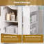 Ensemble de meuble-lavabo mural 20 po avec armoire latérale, meuble-lavabo avec porte à fermeture douce, meuble-lavabo moderne avec lavabo en céramique, blanc