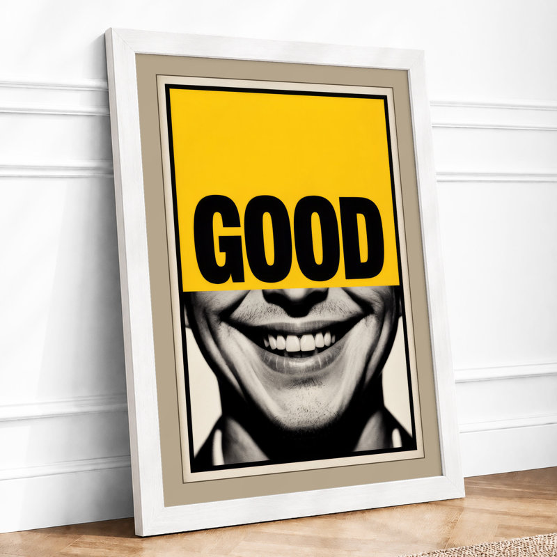 Good Vibes Pop Art - Print, A1 - 84.1 x 59.4 cm, White