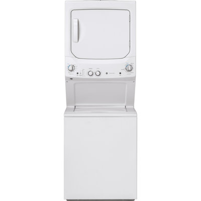 GE Appliances 2.3 Cubic Feet Top Load Washer and 4.4 Cubic Feet Gas Dryer