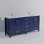 Ensemble de meuble-lavabo double double 84 po x 22 po avec plateau en marbre de Carrare et robinet-1960414962-1960414952-1960414964