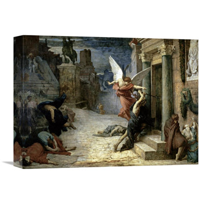 " The Angel Of Death; Peste A Roma " by Jules-Elie Delaunay