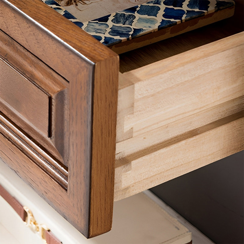 Modern Minimalist Console Table, Brown