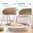 Oval Large Cat Scratcher Cardboard Bed Lounger Couch, Cat Scratching Board Lounge Box Durable, Corrugated Cat Scratch Pad For Indoor Cats Furniture Protector 19.5"