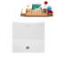 1790.7mm x 800.1mm Soaking Acrylic Bathtub-353975197