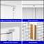Armoire de rangement en métal durable avec 2 portes et 2 tablettes réglables, idéale pour un rangement de garage sécuritaire et organisé