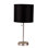 Myrion Modern Classic Table Lamp With Metal Base And Circular Shade