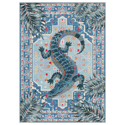 Boho Animal Non-Slip Washable 5x7 Area Rugs