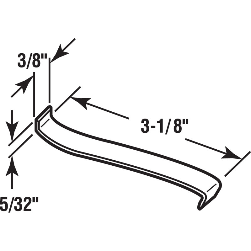 Prime-Line Stainless Steel Jalousie Window Security Clip