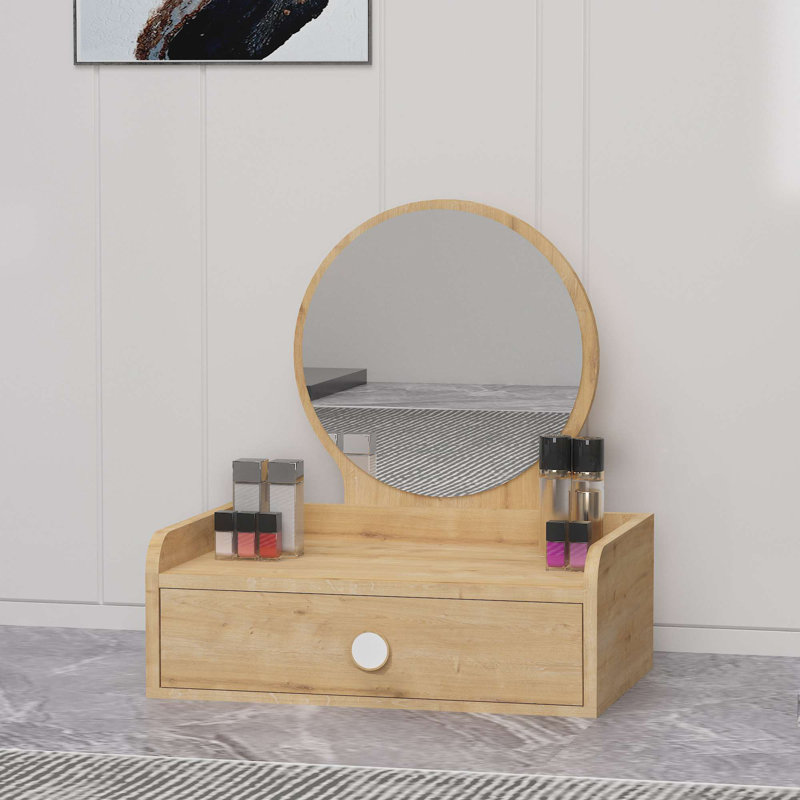 Make-up table, Beige, White