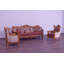 3 Piece Modigliani Sofa Red Gold Fabric-688540518