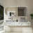 20.5"Concrete Vessel Rectangular Modern Gray Bathroom Sink