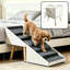 Rampe et escalier pliable pour chien 2 en 1 pour lit et canapé avec marches antidérapantes