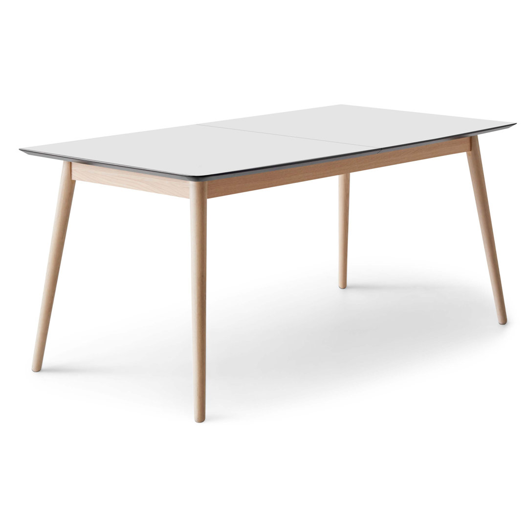 Meza Rounded Extendable Dining Table with Oak Legs