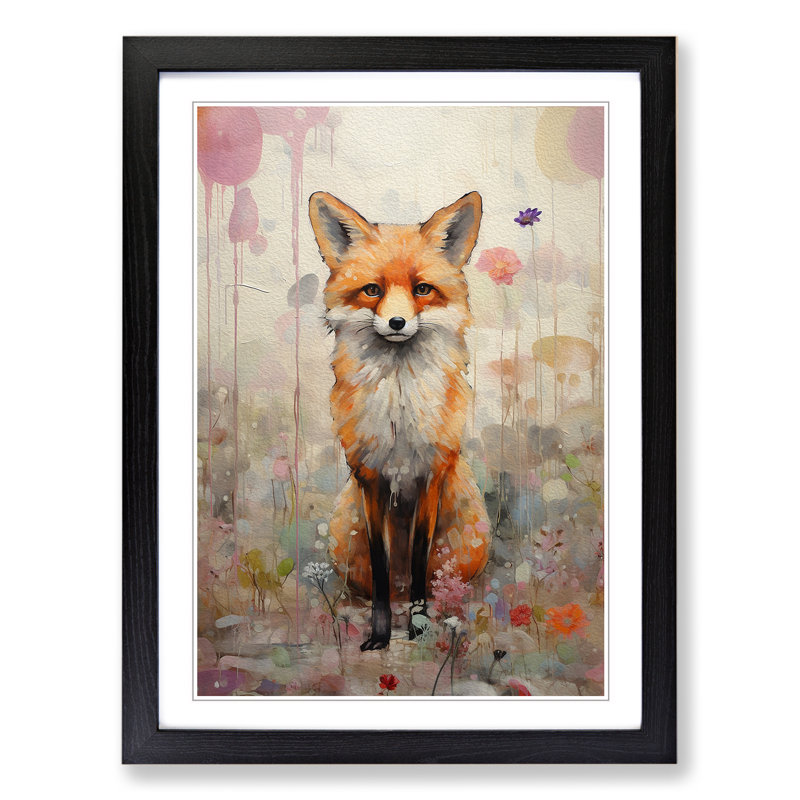 Single Picture Frame Print on Wood, 46cm H x 34cm W, Black Framed