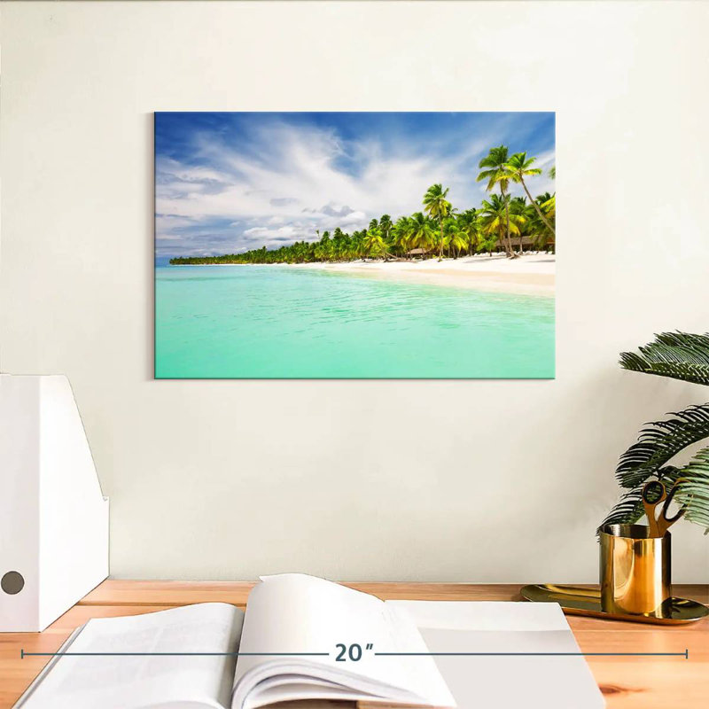 Plage de sable de Pointe Cana, H 8 po x l 12 po