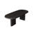 62.99"Nordic minimalist black solid wood dining table-1220037512
