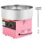 Machine à barbe à papa commerciale en acier inoxydable rose