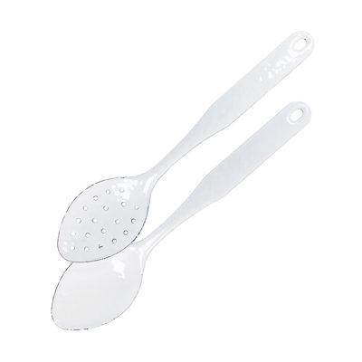 Solid White Spoon Set