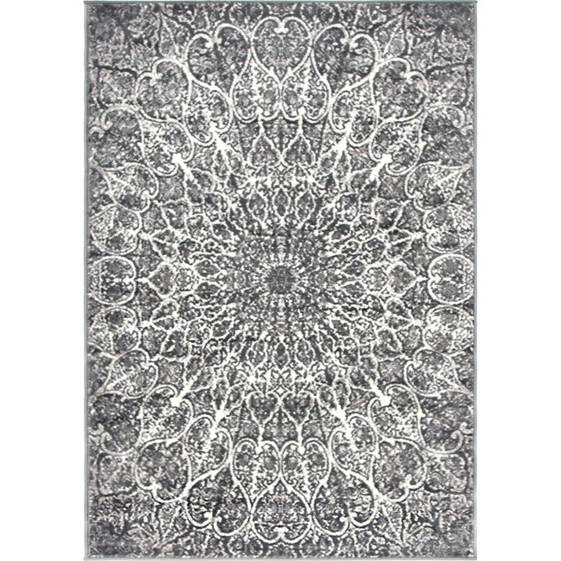 Tapis gris foncé / ivoire Affleck, Rectangle 2 pi x 3 pi 1 po
