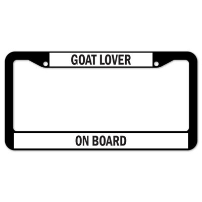 Goat Lover on Board Plate Frame