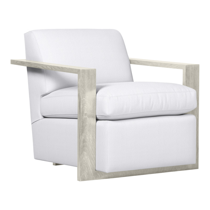 Thom Filicia Home 32" Wide Upholstered Armchair, Wrenn, Navada Snow