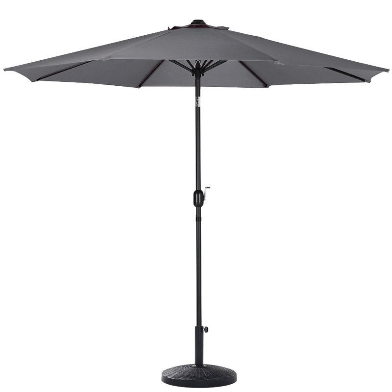 Aaroon 300cm Tilt Market Parasol, Dark Grey