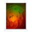 Encre verte rouge se mélangeant sous l'eau - œuvre d'art moderne sur toile-1017205183-1017205179