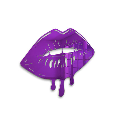 Melting Dripping Lips Acrylic Wall Décor