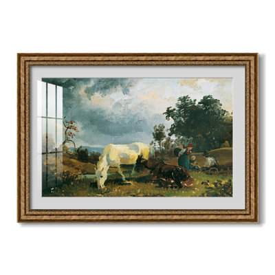 Moisissure sur la lande, vers 1830 - Friedrich Gauermann - Estampe encadrée sur mesure