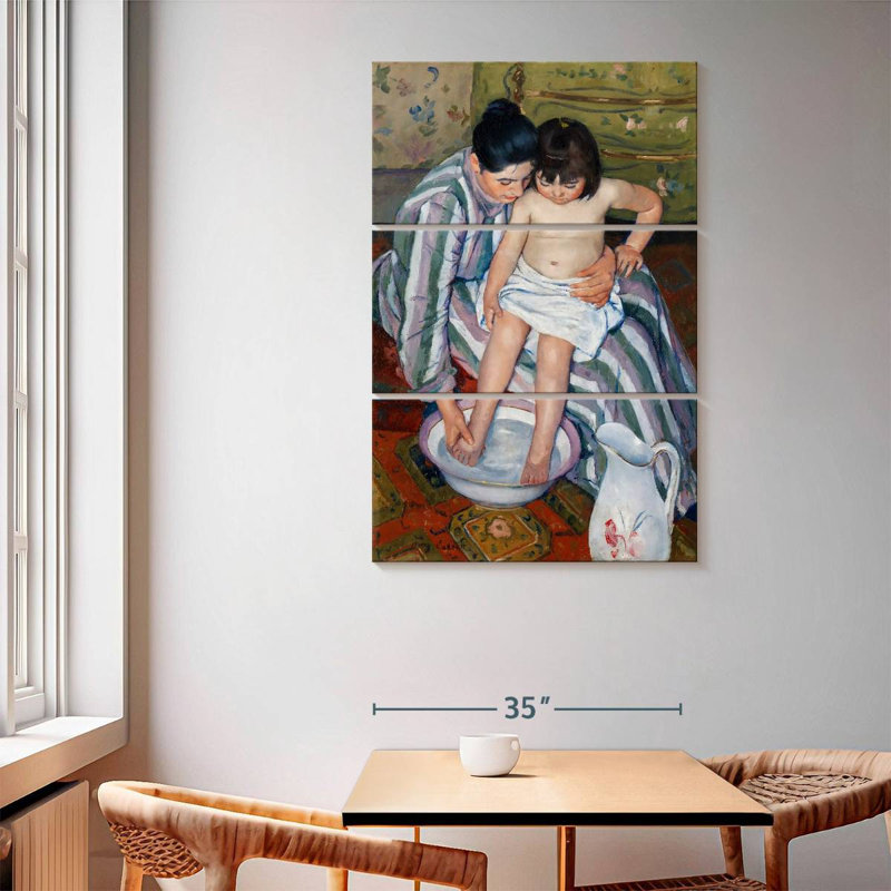 The Child's Bath 1893, 65" H x 42" W