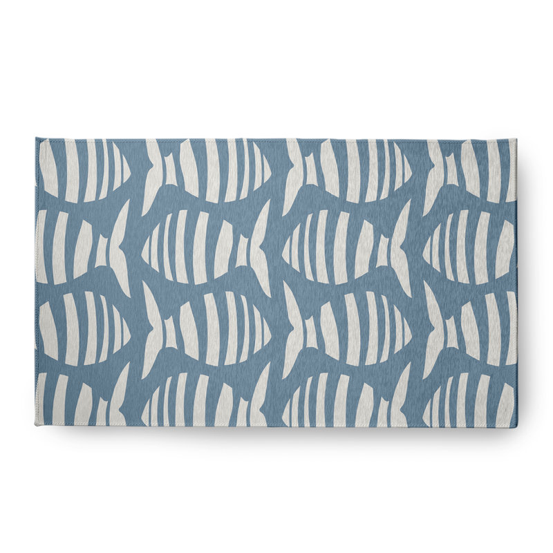 Tapis bleu Loreto, Rectangle 1 pi 6 po x 2 pi 6 po