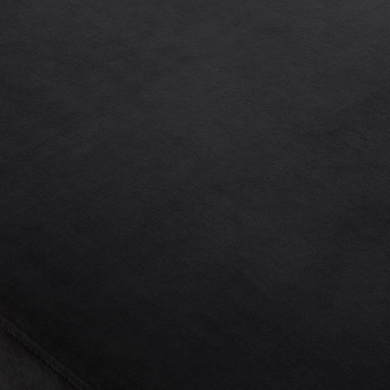 Banc en velours Aurora, Noir