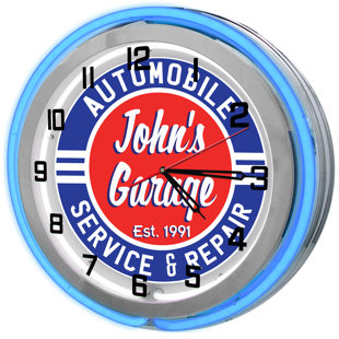 Horloge murale de garage