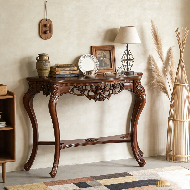 Elegant Two-Tier Entryway Hallway Table