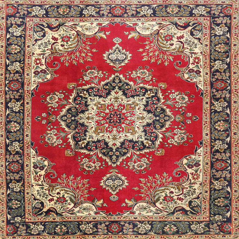 Oriental Indoor Rug, Square 5'