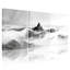 Paysage et paysage urbain, sommet de montagne au-dessus des nuages, ensemble de 3 impressions sur toile-1568348789