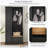 Hall Tree with FlipUp BenchMinimalist Hallway Shoe Cabinet with Adjustable Shelves-88958299