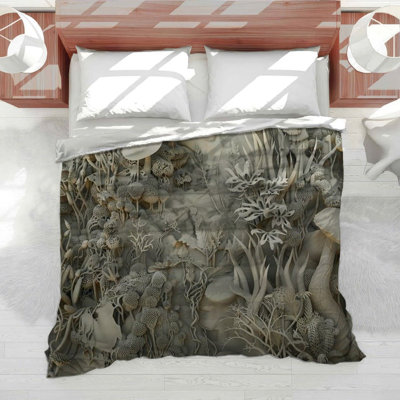 Trendy Floral Plush Bedding