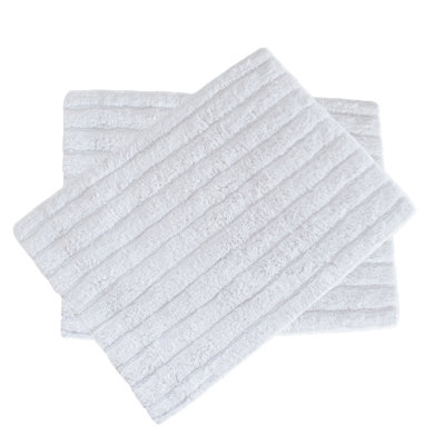 Tapis de bain Milan - blanc - 17 x 24 - ensemble de 2